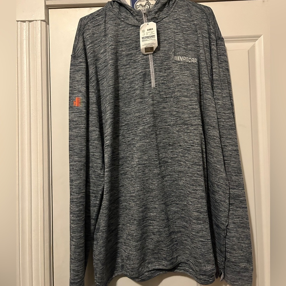 Men’s 2X NASCAR in Chicago half zip performance hoodie